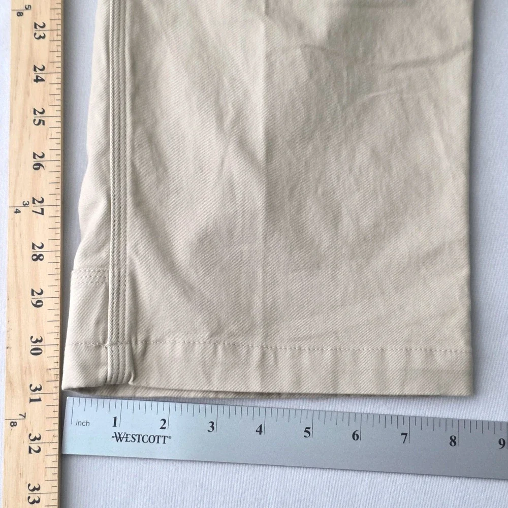 Duluth Trading Co Flex Ballroom Khakis Mens Trim Fit Tan Chino Pants Sz 36X31
